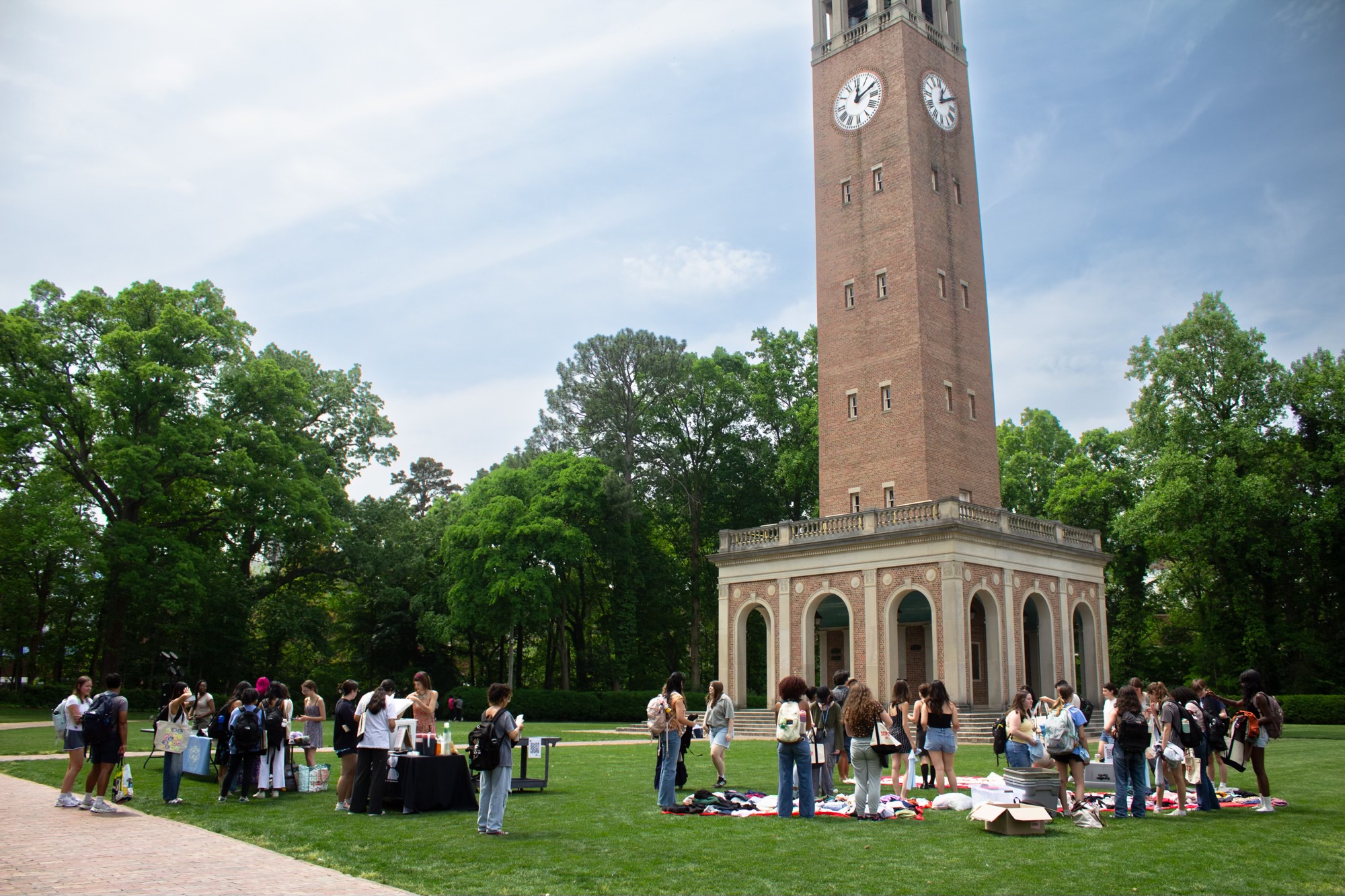 Photo of the swap shop at the Bell Tower